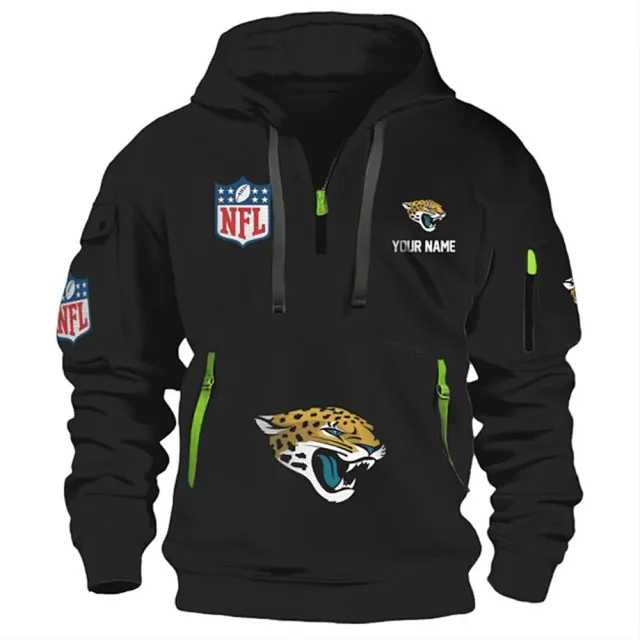 NFL Hoodies & Sweatshirts Team Logo Quarter-Zip Hoodie with Zip Pockets product detail image 3