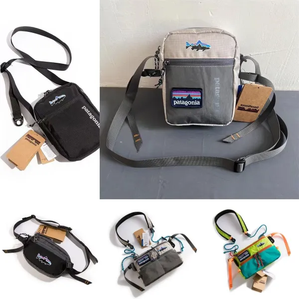 Patagonia Ultralight Mini Messenger Bag Blue Crossbody Bags - 3