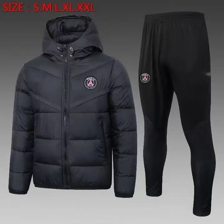AFA Down Jacket and Track Pants Set Black Tracksuit - 17