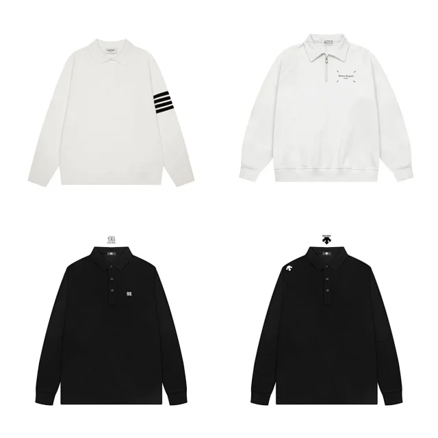 Descente long-sleeve collared tops product detail image 1