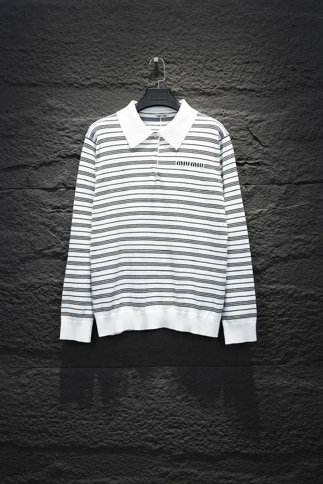 Maison Margiela Long-Sleeve Polo Shirt product detail image 10
