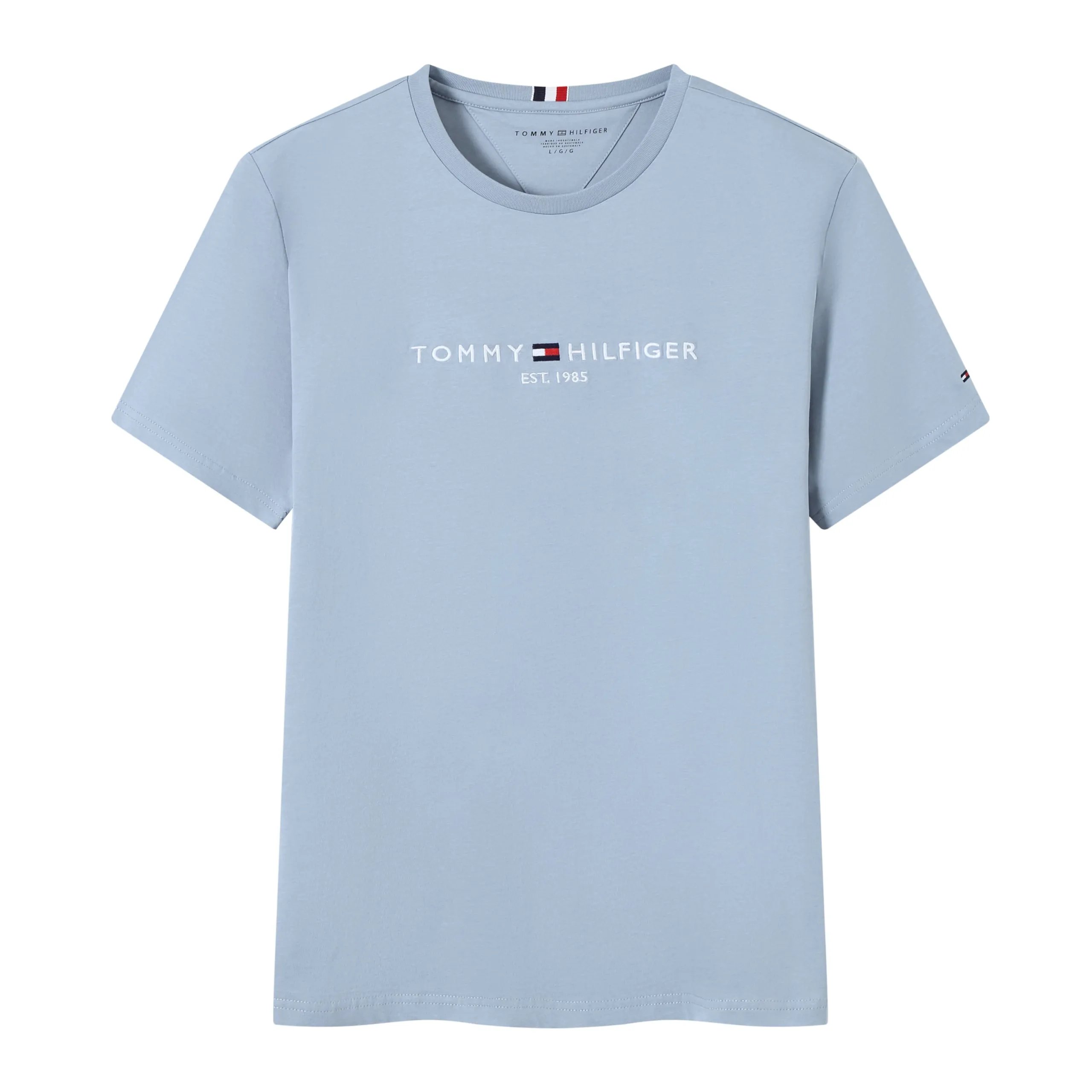 Tommy Hilfiger Logo Graphic Heather Gray T-Shirt - 15
