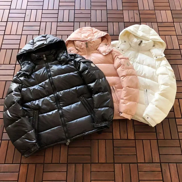 Moncler Down Jackets Hooded quilted jacket with sleeve pocket product detail image 4