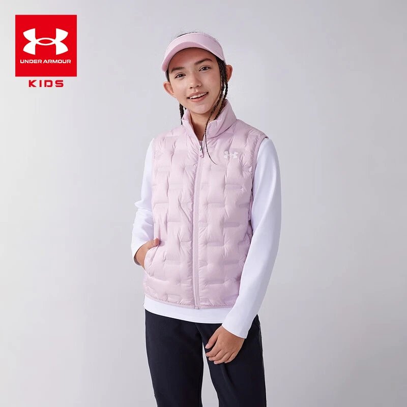 轻薄羽绒服马甲/暗粉色（成人穿建议拍大一码）