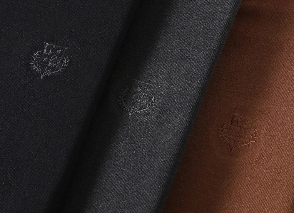 Loro Piana XY601 Black Gray Brown Half-Zip Pullover