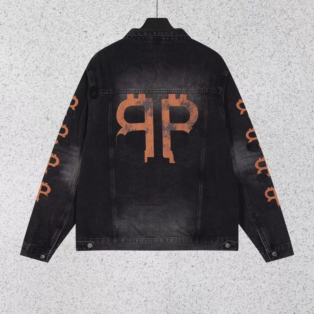 Balenciaga Denim Jacket Blue Distressed Oversized