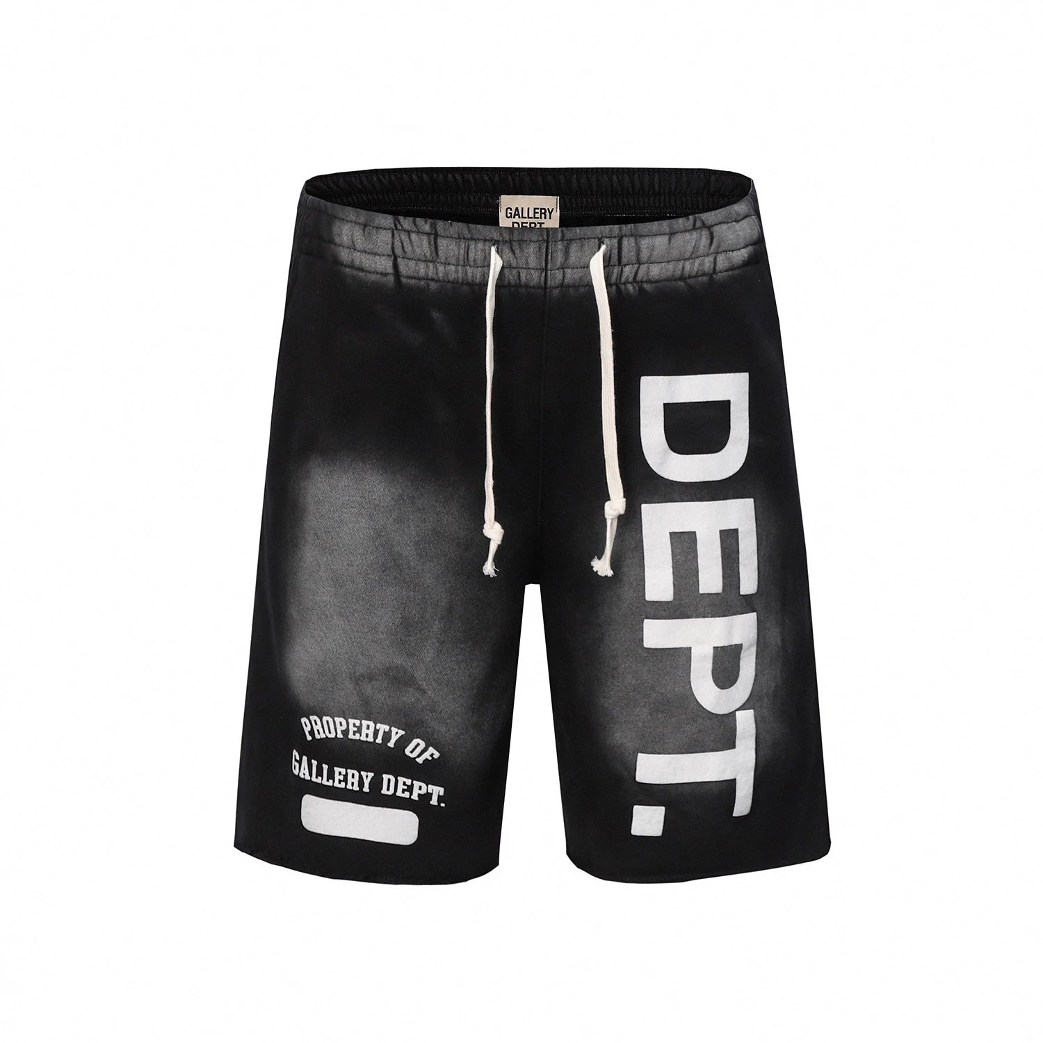 Gallery Dept. Logo Print Khaki Black Casual Jacket And Shorts Set
