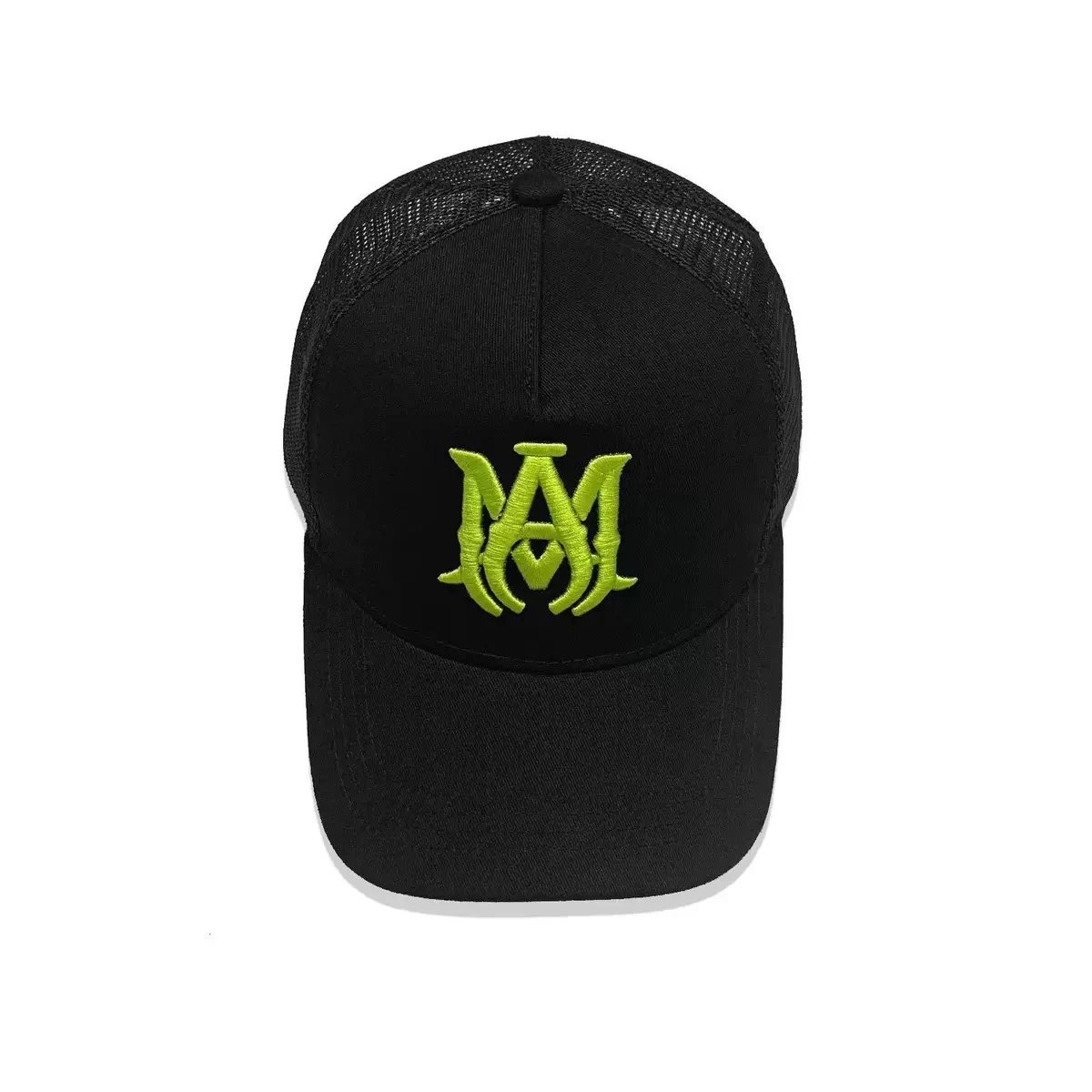 Amiri Trucker Cap Black White Blue Green Multicolor Embroidered Logo