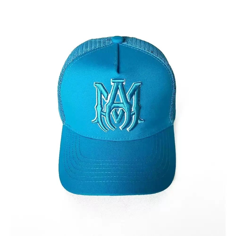 Amiri Trucker Cap Black White Blue Green Multicolor Embroidered Logo
