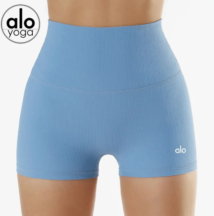 Alo Yoga White Ribbed Cropped Long Sleeve Set