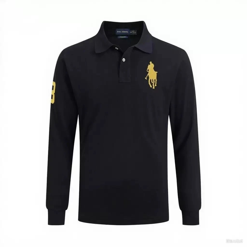 Polo Ralph Lauren Orange Classic Fit Long Sleeve Polo Shirt