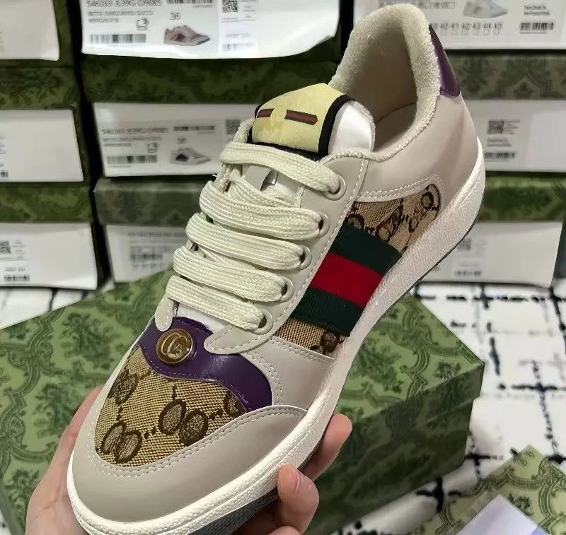 Gucci Dirty Retro Style Sneakers