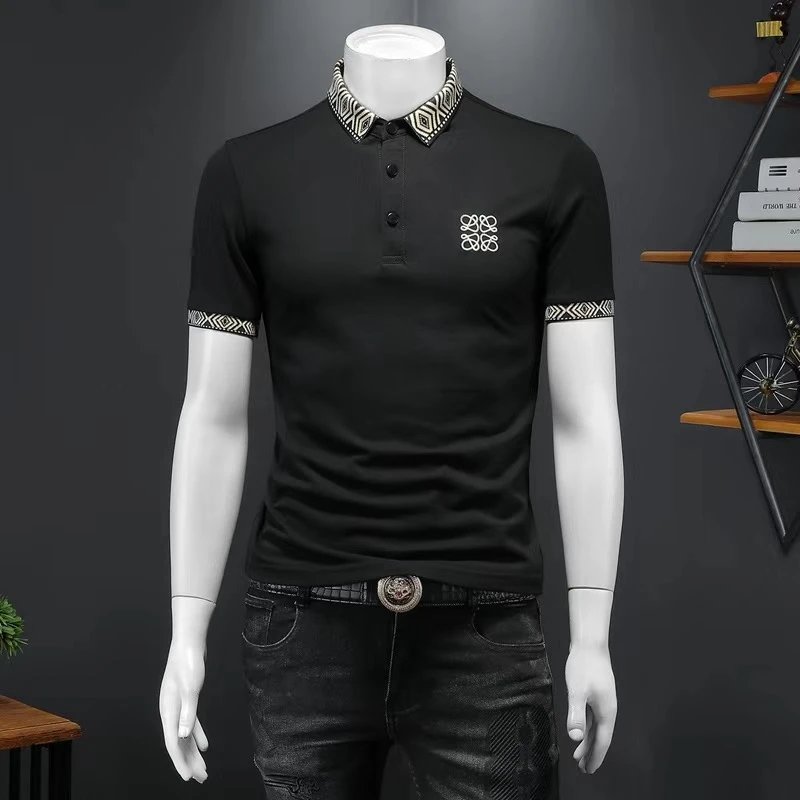 Loewe Men's Patterned Polo Shirt