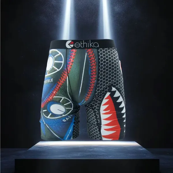 Ethika Tiger Shark Print Boxer Briefs Multicolor Underwear - 9