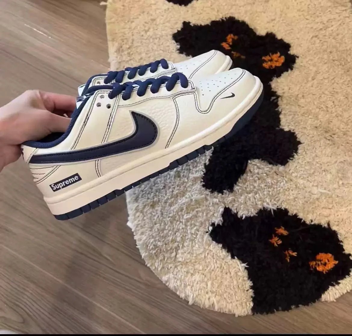Louis Vuitton Nike Dunk White Monogram Sneakers
