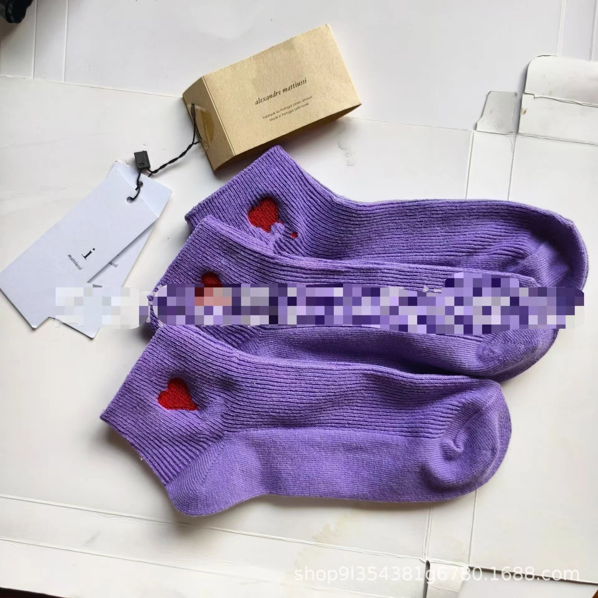 短筒紫色（3双装）