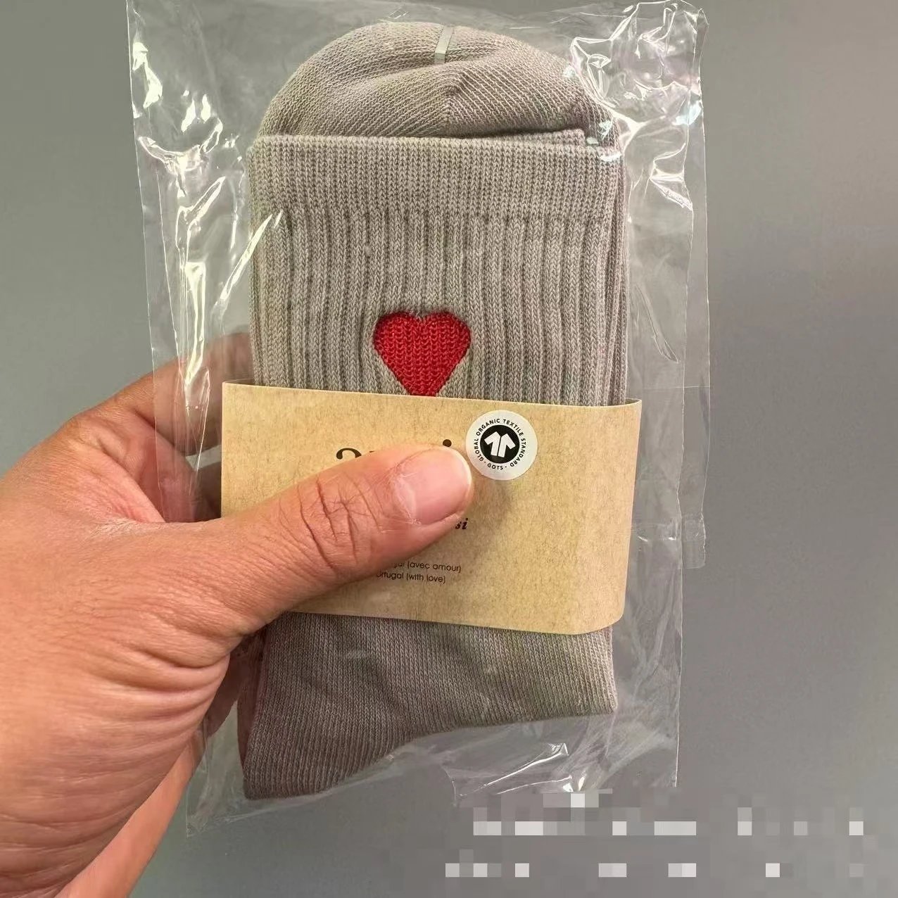 中筒灰色（3双装）