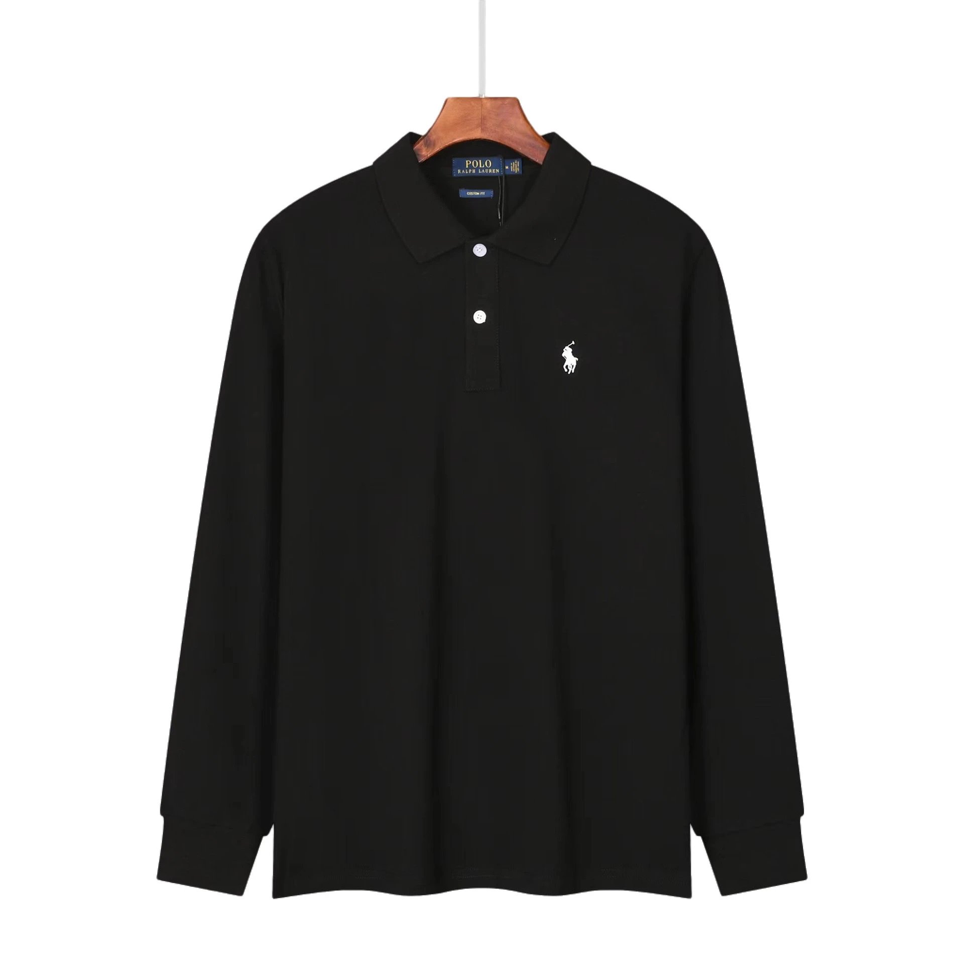 Polo Ralph Lauren Long Sleeve Polo Shirt White Black Gray Navy Classic