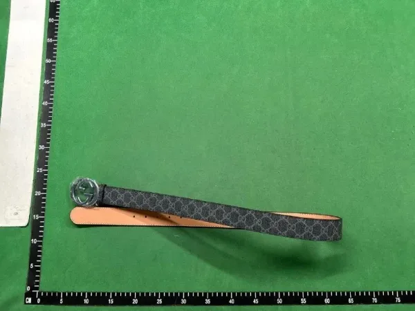 Gucci GG Marmont Belt Black Canvas with Gold-Tone Buckle - 4