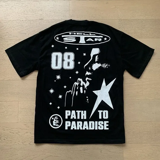 Hellstar T-Shirts Oversized graphic short-sleeve T-shirt product detail image 11