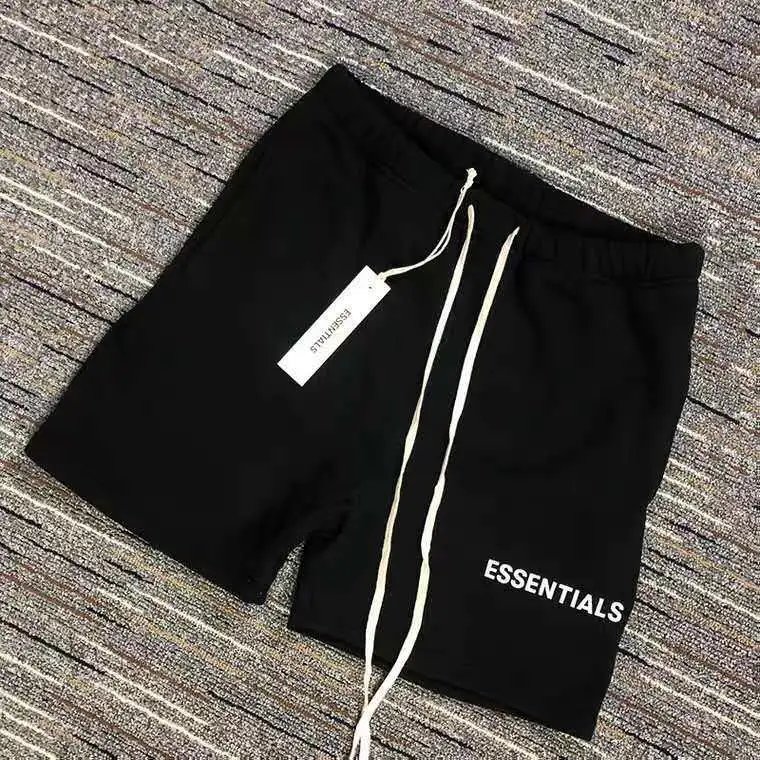 Fear of God Fear of God Essentials Black Drawstring Shorts Black