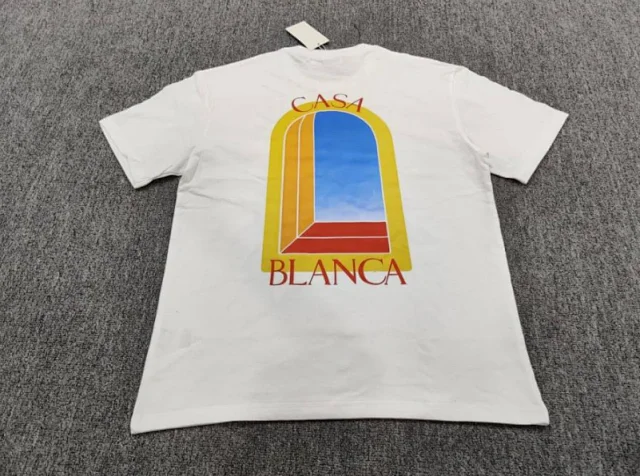 Casablanca T-Shirts Short-Sleeve Graphic T-Shirt product detail image 3