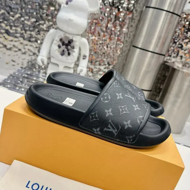 Unbranded Sandals Padded monogram-pattern slide product detail image 7