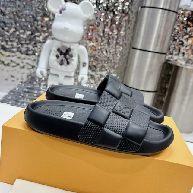 Unbranded Sandals Padded monogram-pattern slide product detail image 9