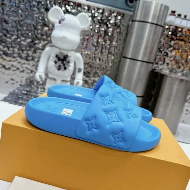 Unbranded Sandals Padded monogram-pattern slide product detail image 5