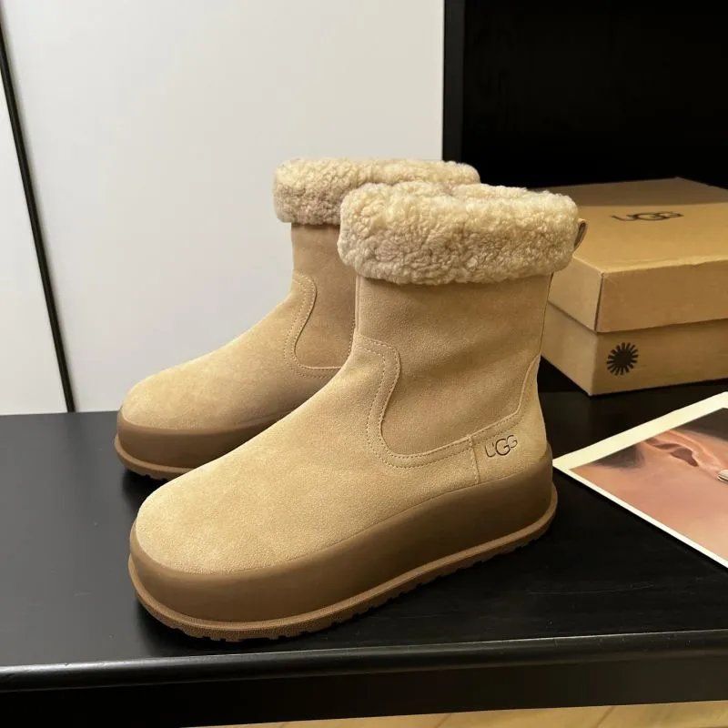UGG Boots Shearling-cuff suede ankle snow — 1