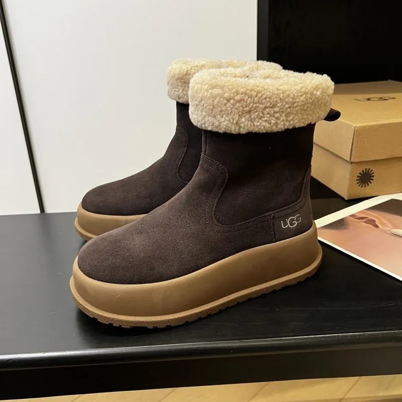 UGG Boots Shearling-cuff suede ankle snow — 2
