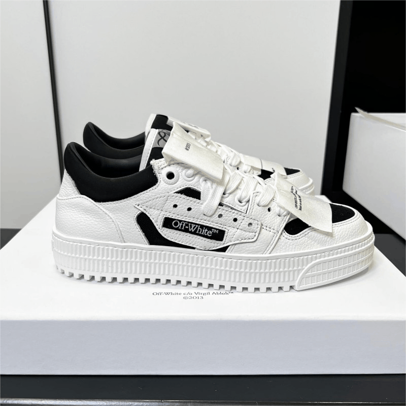 Off-White Diagonal White Black Casual Sneakers