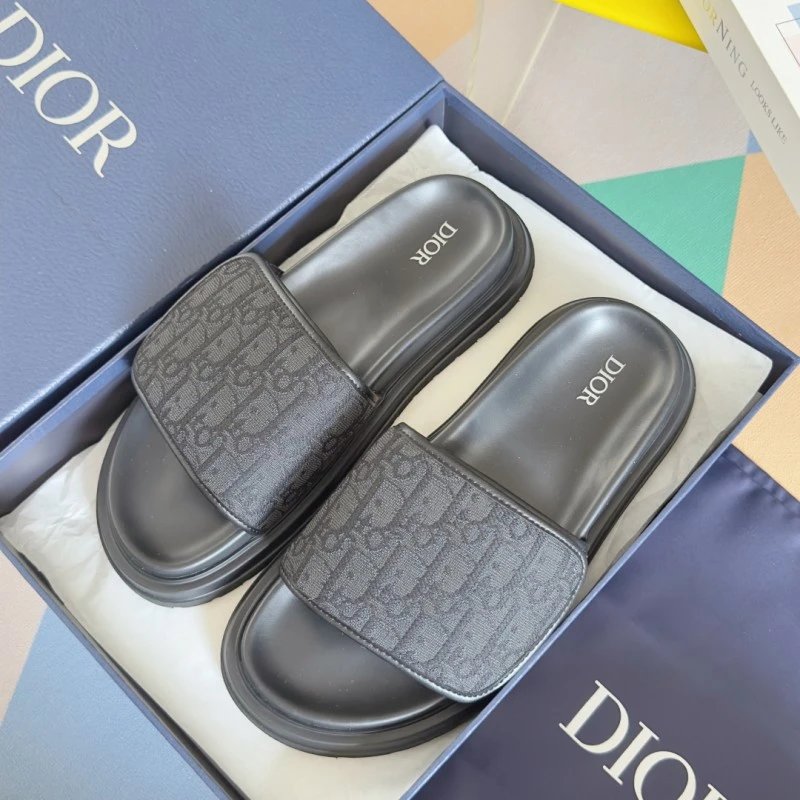 Dior Slippers Oblique Logo Slide — 6