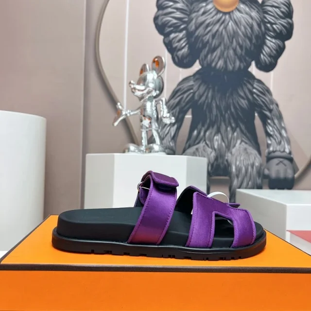 Hermès Sandals H-shaped adjustable-strap slide product detail image 22