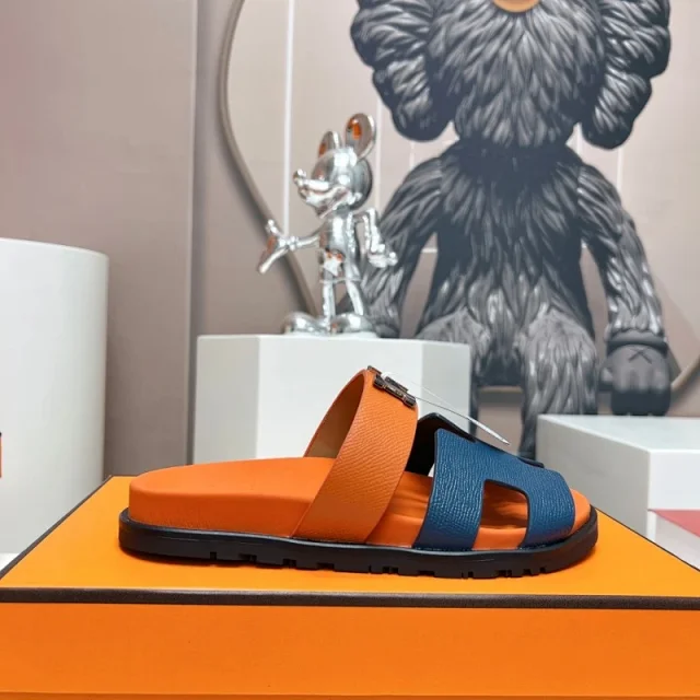 Hermès Sandals H-shaped adjustable-strap slide product detail image 17