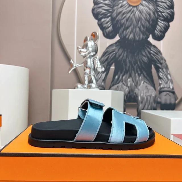 Hermès Sandals H-shaped adjustable-strap slide product detail image 20