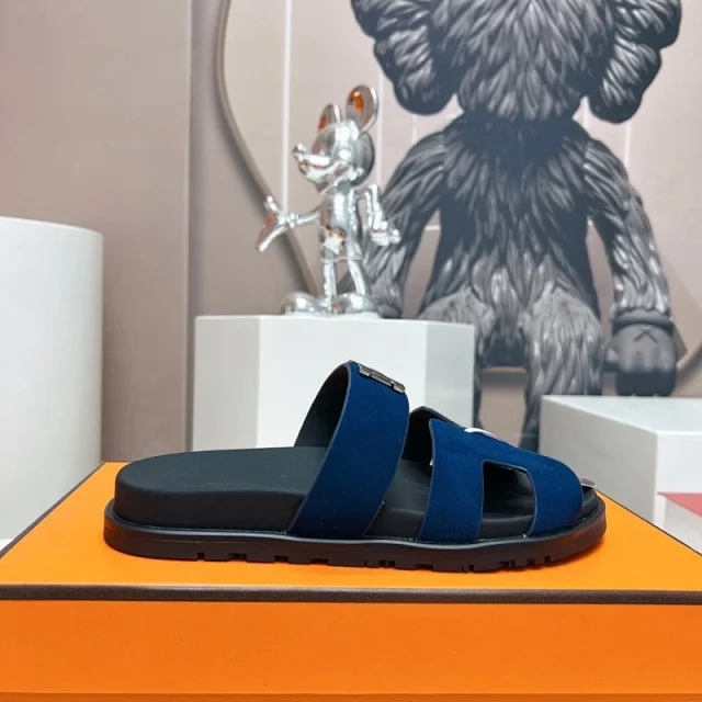 Hermès Sandals H-shaped adjustable-strap slide product detail image 13