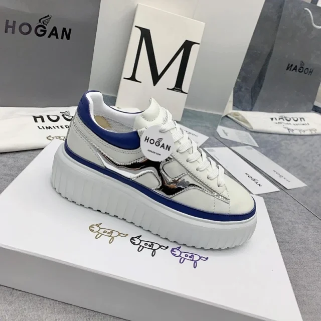 Hogan Sneakers Low-top lace-up with H side stripes and ridged platform soles product detail image 6