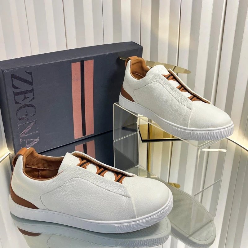 ZEGNA Sneakers Triple Stitch Slip-On — 22