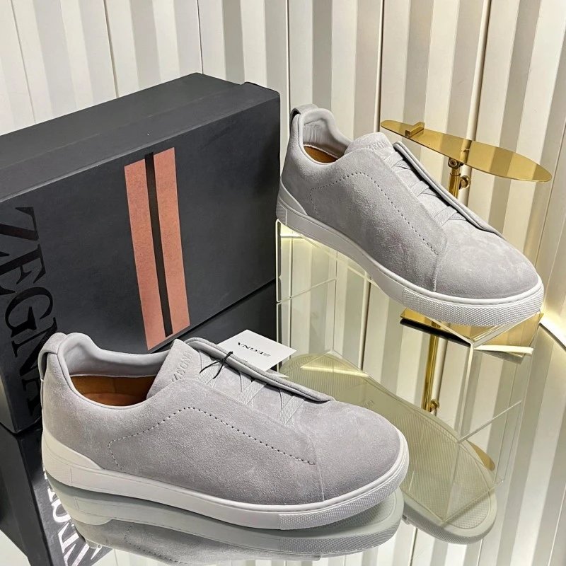 ZEGNA Sneakers Triple Stitch Slip-On — 6