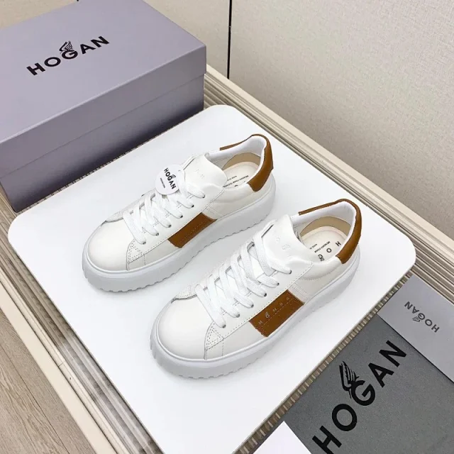 Hogan Sneakers Low-top lace-up with contrast heel and side panel product detail image 5