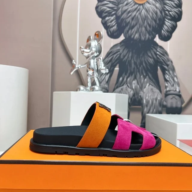 Hermès Sandals H-shaped adjustable-strap slide product detail image 8