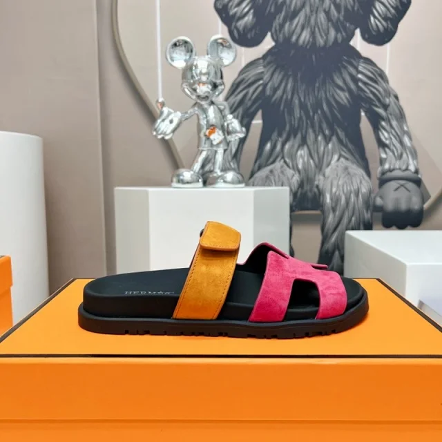 Hermès Sandals H-shaped adjustable-strap slide product detail image 27