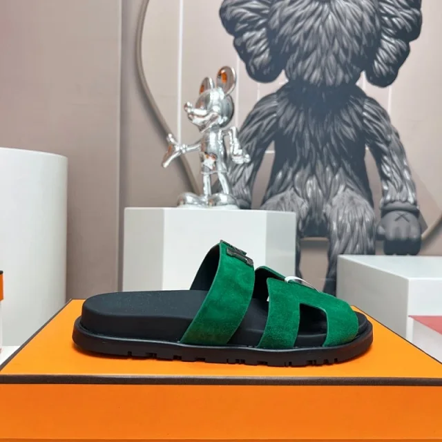 Hermès Sandals H-shaped adjustable-strap slide product detail image 11