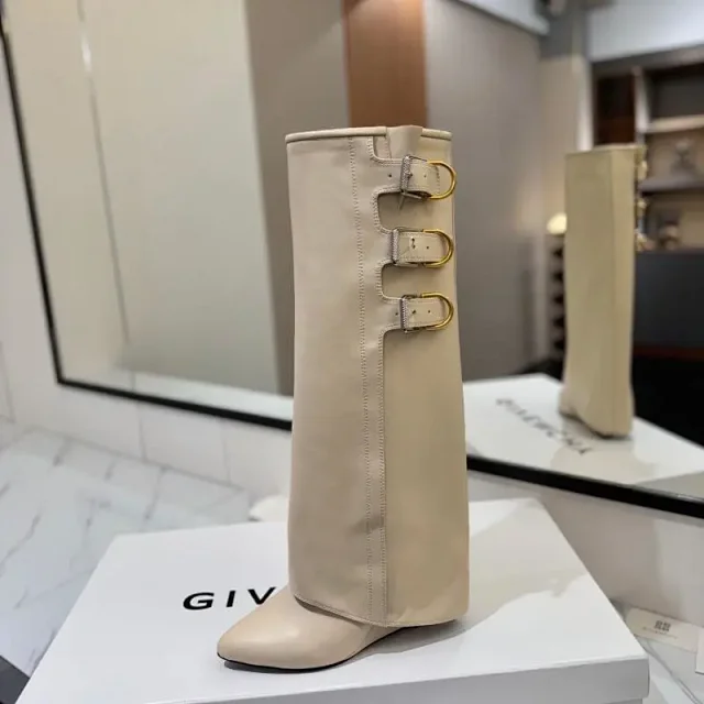 Givenchy Boots Pointed-Toe Double-Buckle Mid-Calf product detail image 9