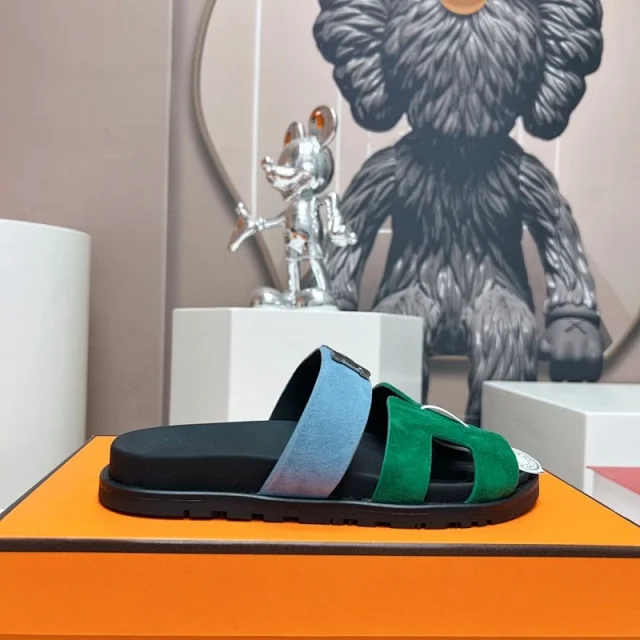 Hermès Sandals H-shaped adjustable-strap slide product detail image 10