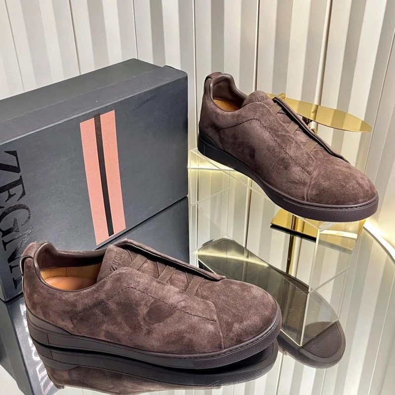 ZEGNA Sneakers Triple Stitch Slip-On — 7