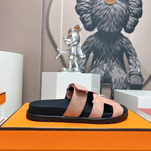 Hermès Sandals H-shaped adjustable-strap slide product detail image 29