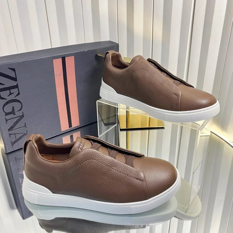 ZEGNA Sneakers Triple Stitch Slip-On — 20