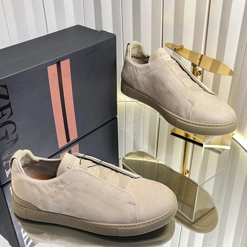 ZEGNA Sneakers Triple Stitch Slip-On — 4